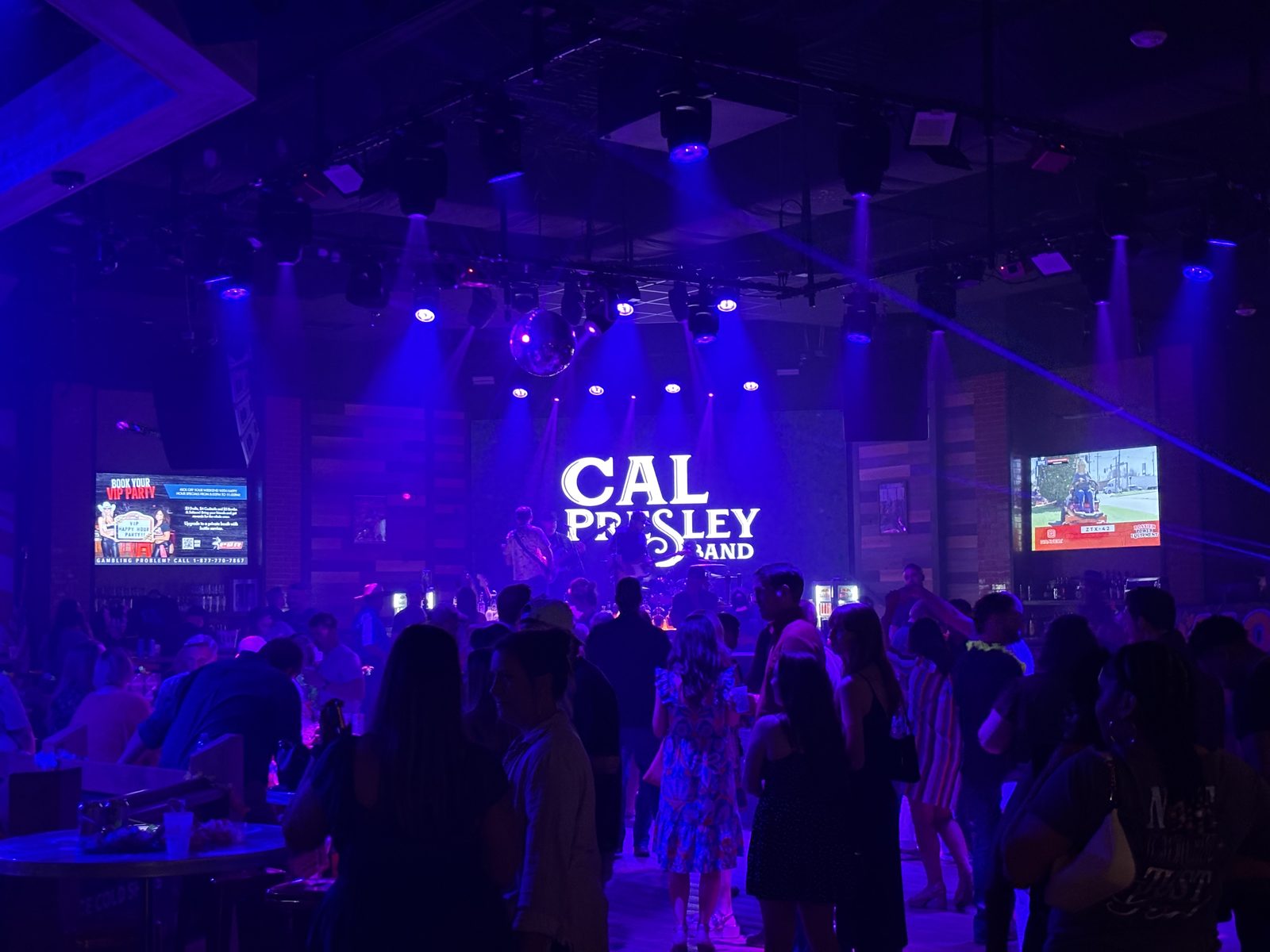 Cal Presley Band on stage at Cowboy Bar