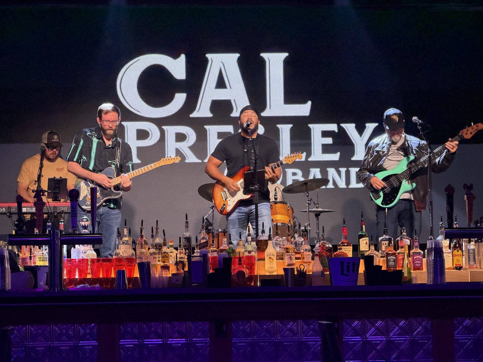Cal Presley Band on stage