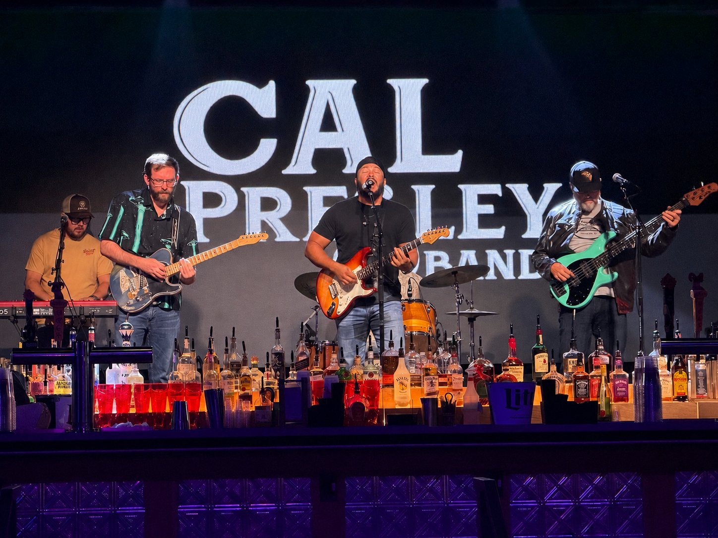 Cal Presley Band performing live on stage